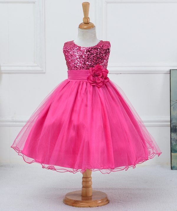 Baby Sequin Dress Flower Girl Wedding Princess Dress - Image 2